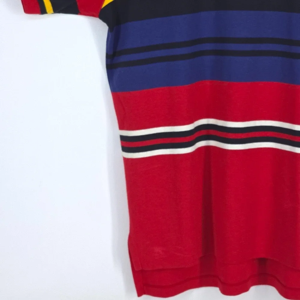 Vintage Ralph Lauren Polo Shirt Men Large Short Sleeve Striped 90s Old Money Y2K